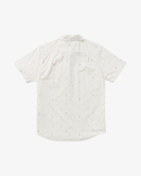 1 Exotica Seersucker - Short Sleeve Shirt for Men White 23A042504 RVCA