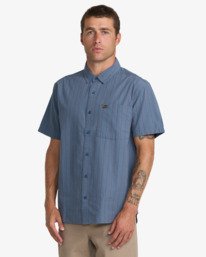 4 Dayshift Workwear Stripe Bleu 23A042606 RVCA