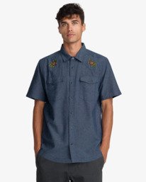 2 Rosa Chambray Azul 23A042610 RVCA