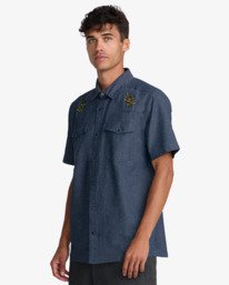 5 Rosa Chambray Azul 23A042610 RVCA