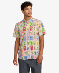 2 Ksl Tarjeta - Camicia a maniche corte da Uomo Gray 23A043519 RVCA