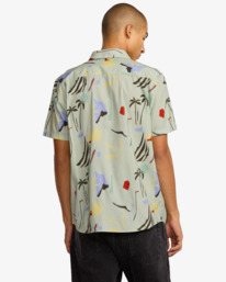 3 Craft - Short Sleeve Shirt for Men Green 23A043522 RVCA