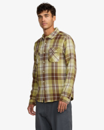 4 Dayshift Flannel - Long Sleeve Shirt for Men Multi 23A053501 RVCA