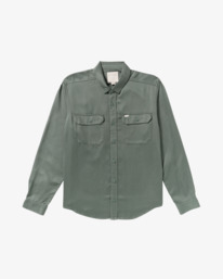 0 Vacancy Utility - Long Sleeve Shirt for Men Green 23A053504 RVCA
