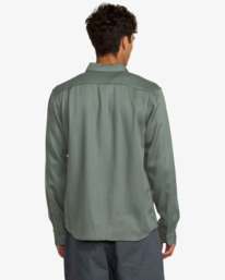 3 Vacancy Utility - Long Sleeve Shirt for Men Green 23A053504 RVCA
