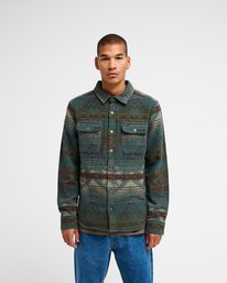 0 Dayshift Blanket Flannel Gr&ouml;n 23A053505 RVCA