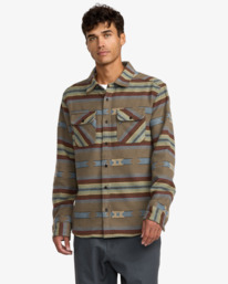 2 Dayshift Blanket Flannel - Long Sleeve Shirt for Men Multi 23A053505 RVCA