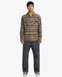 5 Dayshift Blanket Flannel - Long Sleeve Shirt for Men Multi 23A053505 RVCA