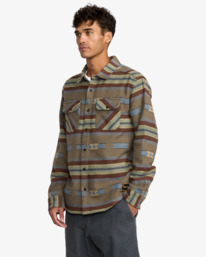 4 Dayshift Blanket Flannel - Long Sleeve Shirt for Men Multi 23A053505 RVCA