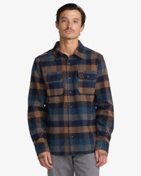 0 Dayshift Blanket Flannel Brown 23A053505 RVCA