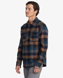 3 Dayshift Blanket Flannel Brown 23A053505 RVCA