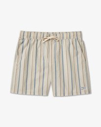 4 Exotica Seersucker Elastic 17" - Cal&ccedil;&otilde;es de banho para Homem Verde 23A101509 RVCA