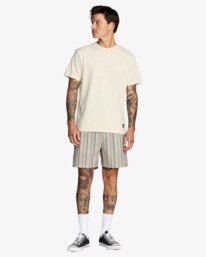 1 Exotica Seersucker Elastic 17" - Cal&ccedil;&otilde;es de banho para Homem Verde 23A101509 RVCA