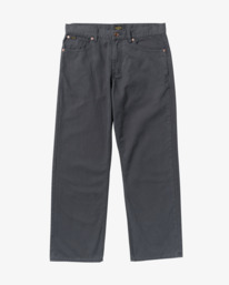 3 Dayshift 5 Pocket - Calças de lona para homem Preto 23A113502 RVCA