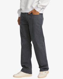 2 Dayshift 5 Pocket - Calças de lona para homem Preto 23A113502 RVCA