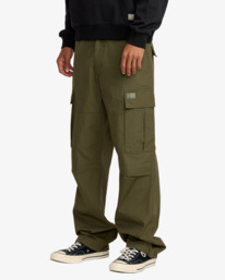 3 Dayshift - Pantalón cargo para hombre Verde 23A113503 RVCA