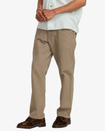 2 Americana - Chino Trousers for Men Beige 23A113510 RVCA