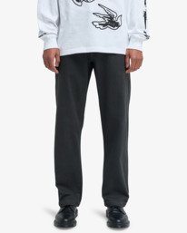 0 Americana - Chino Trousers for Men Black 23A113510 RVCA