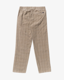 4 Adams Cord - Pantalones elásticos para hombre Beige 23A123505 RVCA