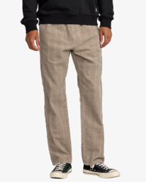 0 Adams Cord - Pantalones elásticos para hombre Beige 23A123505 RVCA