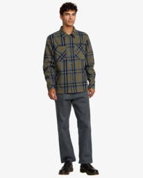 5 Flight Risk - Sobrecamisa para homem Verde 23A153506 RVCA