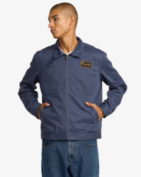 2 KSL Garage - Jacket for Men Blue 23A163501 RVCA