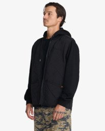 3 Warner Hooded Black 23A173608 RVCA