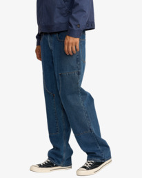 3 KSL Americana Denim - Jean droit à poches pour Homme Bleu 23A193502 RVCA