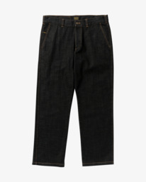 3 Americana Dayshift - Chinos de ganga para homem Preto 23A193503 RVCA