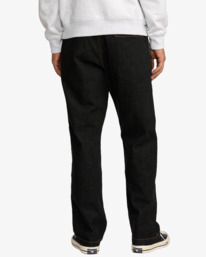 1 Americana Dayshift - Chinos de ganga para homem Preto 23A193503 RVCA