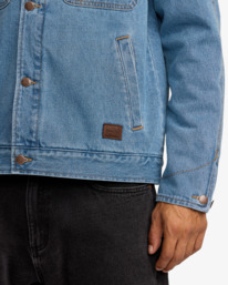 4 Post Dayshift - Chaqueta denim con forro de franela para hombre Azul 23A213506 RVCA