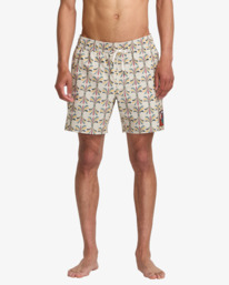 0 LA Eye Floral 17" - Board Shorts for Men Green 23A251500 RVCA