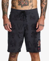 2 Kaleb - Boardshort pour Homme Noir 23A252600 RVCA