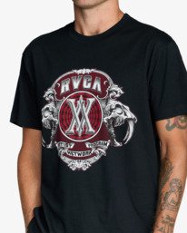 5 Saber - Maglietta a maniche corte da Uomo Black 23A351606 RVCA