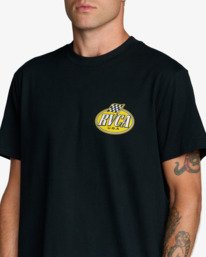 5 Speed Check - Short Sleeve T-Shirt for Men Black 23A351626 RVCA