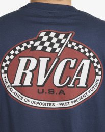 6 Speed Check - Short Sleeve T-Shirt for Men Grey 23A351626 RVCA