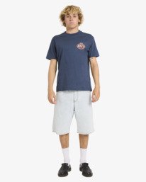 3 Speed Check - Short Sleeve T-Shirt for Men Grey 23A351626 RVCA