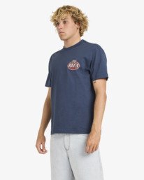 5 Speed Check - Short Sleeve T-Shirt for Men Grey 23A351626 RVCA