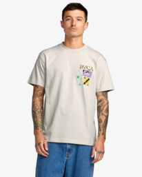 2 Tassie - Short Sleeve T-Shirt for Men Blue 23A353530 RVCA