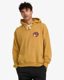 0 LA Wave - Sweat à capuche pour Homme Orange 23A411503 RVCA