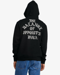 2 Iron On - Pullover Hoodie for Men Black 23A411506 RVCA