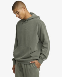 4 Ptc 2 - Sweatshirt com capuz para homem Verde 23A413503 RVCA