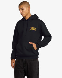 2 Frame Up - Sweat à capuche pour Homme Noir 23A413506 RVCA