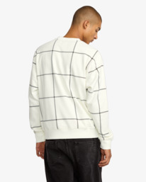 3 Vacancy Window Pane - Sweatshirt for Men White 23A463507 RVCA