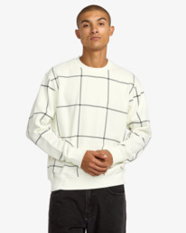 2 Vacancy Window Pane - Sweatshirt for Men White 23A463507 RVCA