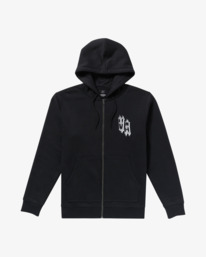 0 Benj Tiger Eyes - Sudadera con capucha y cremallera para hombre Negro 23A483507 RVCA