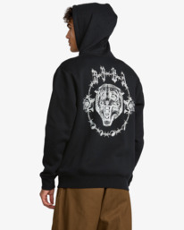 3 Benj Tiger Eyes - Sudadera con capucha y cremallera para hombre Negro 23A483507 RVCA