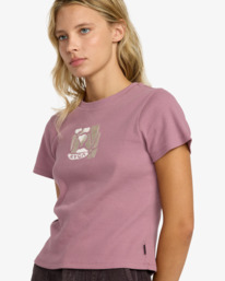 2 That Balance - Fitted T-Shirt for Women Purple 23B012502 RVCA