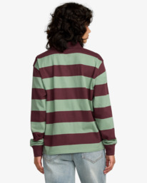 1 Rugby - Camisola de rugby de manga comprida para mulher Verde 23B033507 RVCA