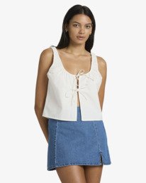 0 Raya - Top zum Binden f&uuml;r Frauen Weiss 23B041612 RVCA